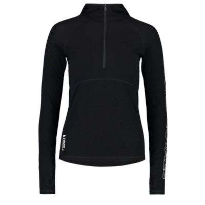 MONS ROYALE Bella Damen Merino Air-Con Kapuzenjacke schwarz