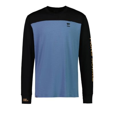 MONS ROYALE Herren Yotei Langarmshirt schwarz/blau