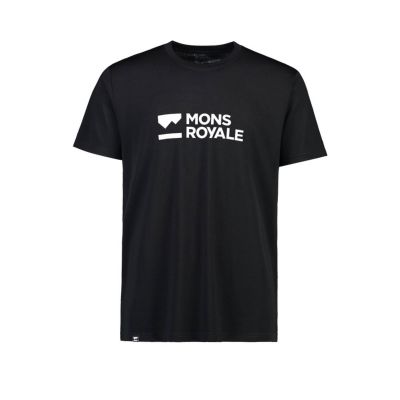 MONS ROYALE Herren Icon Merino T-Shirt schwarz