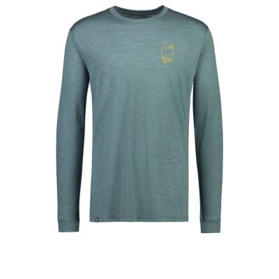 MONS ROYALE Herren Zephyr Merino Longarmshirt blau