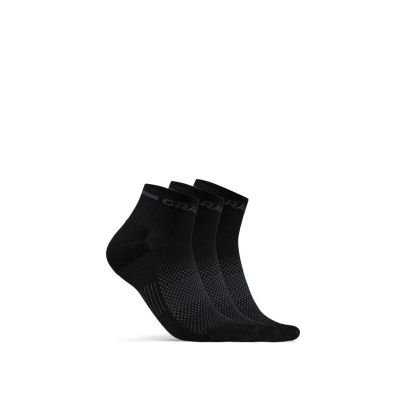CRAFT Herren Core Dry Mid Socken 3-Pack schwarz