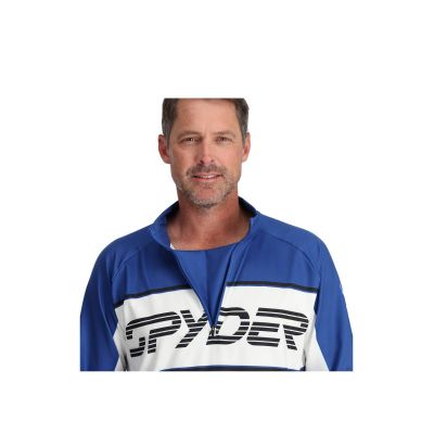SPYDER Herren Paramount 1/2 Reißverschluss Langarmshirt blau