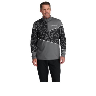 SPYDER Herren Vital 1/2 Reißverschluss Langarmshirt grau