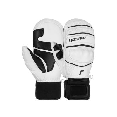REUSCH World Champ Mitten Ski Rennhandschuh weiss
