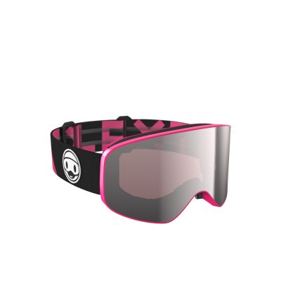 FLAXTA Prime Junior Skibrille Schwarz/Pink