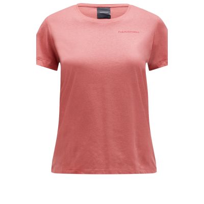 PEAK PERFORMANCE Damen Explore Logo T-Shirt Pink