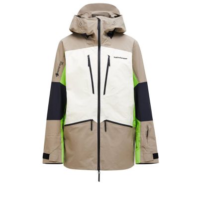 PEAK PERFORMANCE Herren Vertical Gore-Tex Pro Skijacke grün/beige