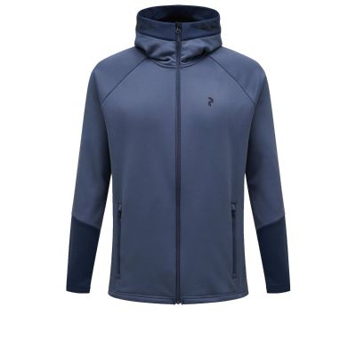 PEAK PERFORMANCE Herren Rider Kapuzenpullover mit Reiverschluss blau