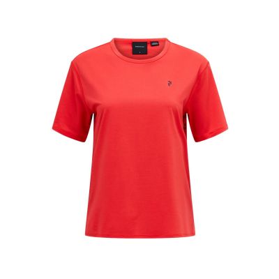 PEAK PERFORMANCE Damen Trail Kurzarmshirt rot