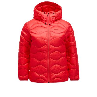 PEAK PERFORMANCE Damen Helium Daunen Kapuzenjacke rot