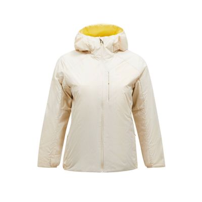 PEAK PERFORMANCE Damen Freelight Reversible Kapuzenjacke weiß/gelb