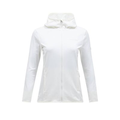 PEAK PERFORMANCE Damen Light Zip Kapuzenjacke weiss