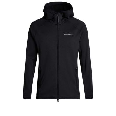 PEAK PERFORMANCE Herren Light Zip Kapuzenjacke Schwarz