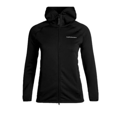 PEAK PERFORMANCE Damen Light Zip Kapuzenjacke Schwarz
