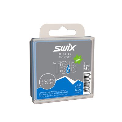 SWIX TS6 Schwarz Skiwachs 40g