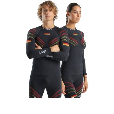 UYN Natyon 3.0 Deutschland Ski Sport Shirt Langarm Turtle Neck
