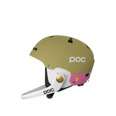 POC Artic Slalom MIPS Skihelm olivine grün Matt/Thulite Pink Matt