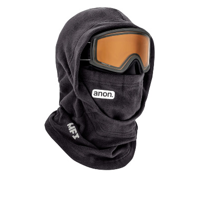 ANON Kids MFI Fleece Helmkapuze schwarz