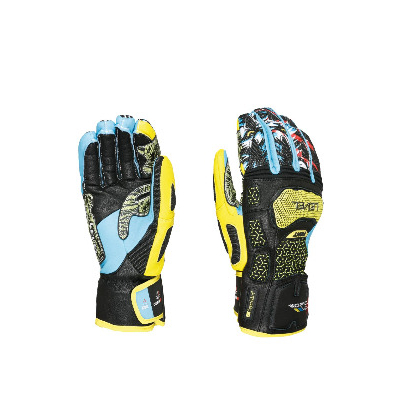 LEVEL SQ CF Fäustling Rennhandschuh gelb/blau