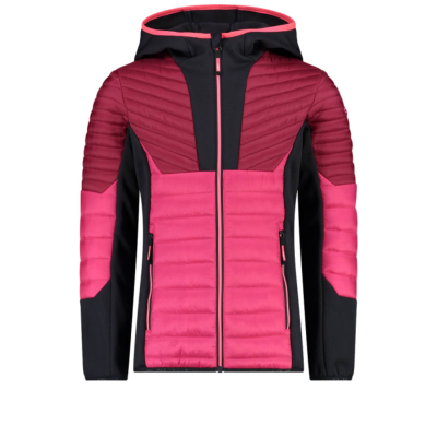 CMP Kids Hybridjacke mit Kapuze pink