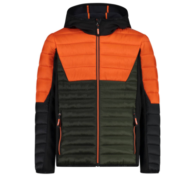 CMP Kids Hybrid Kapuzenjacke orange