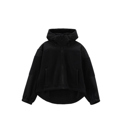 CMP Damen Teddy Fleece Kapuzenjacke dunkelgrün