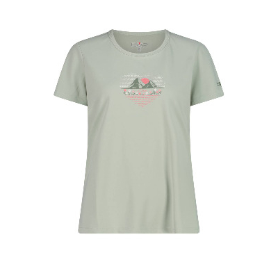 CMP Damen T-Shirt mit Druck pistacchio