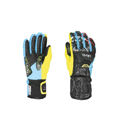 LEVEL SQ Junior CF Rennhandschuh gelb/blau