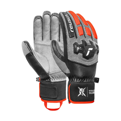 REUSCH Worldcup Warrior Team Rennhandschuh grau/orange