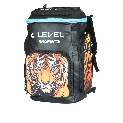 LEVEL Rucksack Ski Team 40lt. Orange mit Tigerdruck