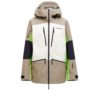 PEAK PERFORMANCE Herren Vertical Gore-Tex Pro Skijacke grün/beige