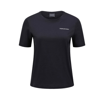 PEAK PERFORMANCE Damen Explore Logo T-Shirt schwarz