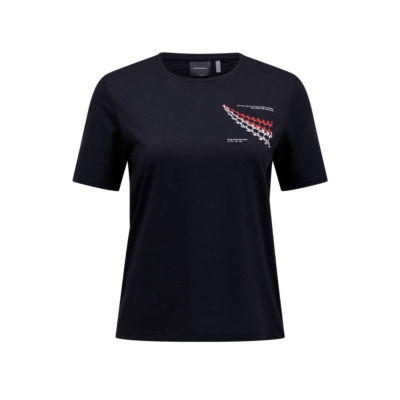 PEAK PERFORMANCE Damen Explorer Graphic T-Shirt schwarz