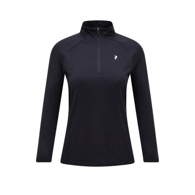 PEAK PERFORMANCE Damen Half Zip Langarmshirt schwarz
