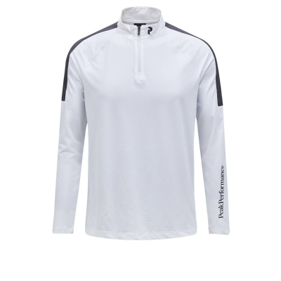 PEAK PERFORMANCE Herren Half Zip Langarmshirt weiss/grau