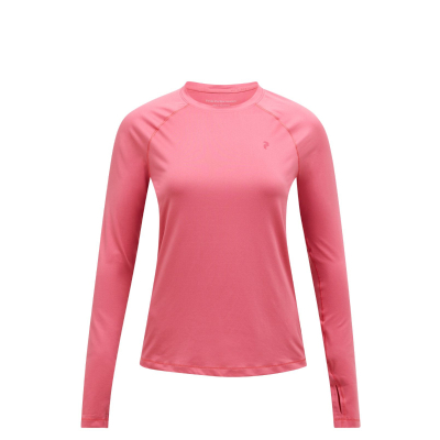 PEAK PERFORMANCE Damen Spirit Crew AOP Synthetic Baselayer pink