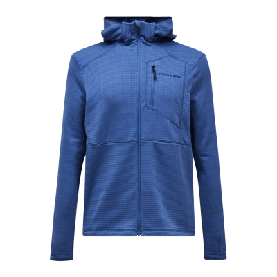 PEAK PERFORMANCE Herren Trail Polartec Power Grid Zip Kapuzenpullover blau