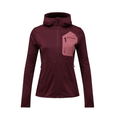PEAK PERFORMANCE Damen Utility Light Zip Kapuzenjacke violet