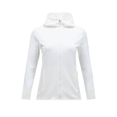 PEAK PERFORMANCE Damen Light Zip Kapuzenjacke weiss