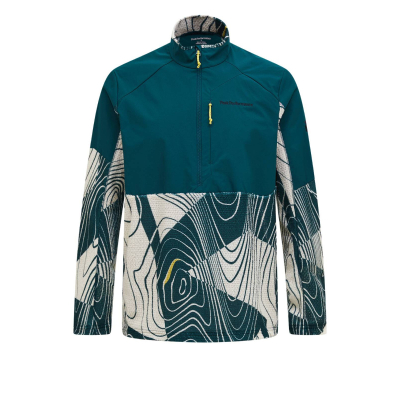 PEAK PERFORMANCE Herren Freelight AOP Polartec Alpha Half Zip grün