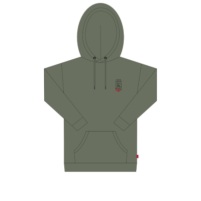 VAN DEER Essential Kapuzenpullover khaki