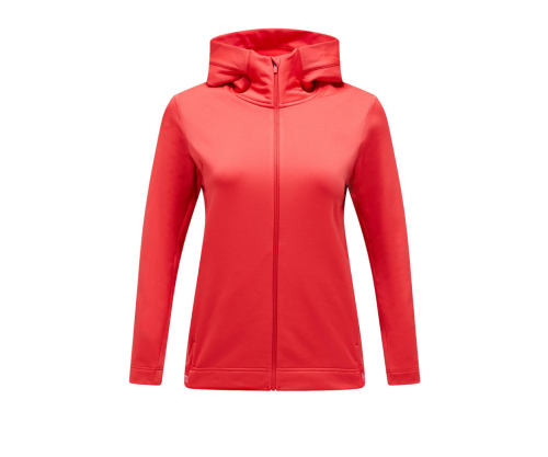 PEAK PERFORMANCE Damen Rider Tech Zip Kapuzenjacke rot