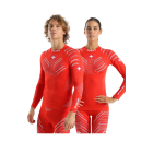 UYN Natyon 3.0 Schweiz Ski Sport Shirt Langarm Turtle Neck